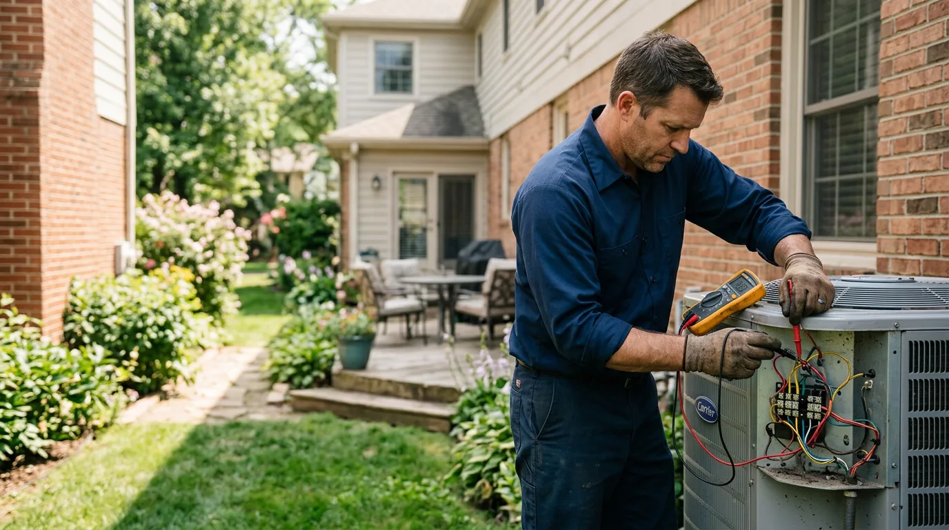 HVAC technician working near Cammal, PA